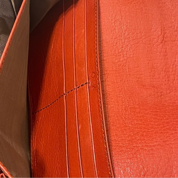 Authentic Chloe Leather Bow Wallet Persimmon (Orange-Red) - Picture 13 of 13